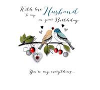 Second Nature Joie De Vivre Carte d'anniversaire avec inscription « With Love Husband »
