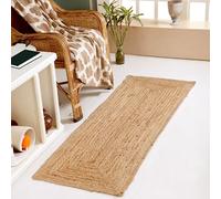 Second Nature Online - DHAKA Tapis en jute - 100 % fibre naturelle - Tissé à la main - Commerce éthique - Respectueux de l'environnement (rectangulaire, 60 x 180 cm)