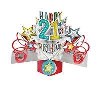 Second Nature Pop Ups Carte d'anniversaire 21ème (21st)
