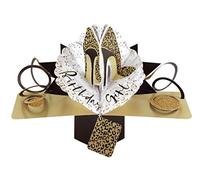 Second Nature POP177 Carte d'anniversaire pop-up Motif chaussures léopard