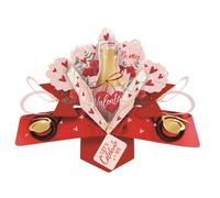 Second Nature VPOP053 Carte de Saint-Valentin Motif bouteille de champagne