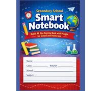 Secondary School Smart Notebook: Ruled A4 Size Exercise Book with Margin for School and Home Use