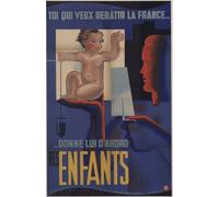 Seconde Guerre Mondiale Politique Natalité Affiche Poster Reproduction - Format 50X70 cm Papier Luxe 300 GR - Vente du fichier numérique HD Possible Nous Consulter