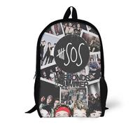Seconds Of Summer Song Sacs à dos Sac à dos à bandoulière basique Sac à dos à bandoulière Sac à dos à dos-XTYD1984 Noir