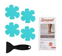 Secopad - Autocollants antidérapants pour baignoire avec raclette de qualité supérieure - Bleu