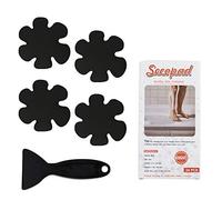 Secopad - Autocollants antidérapants pour baignoire avec raclette de qualité supérieure - Noir