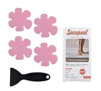 Secopad - Autocollants antidérapants pour baignoire avec raclette de qualité supérieure - Rose
