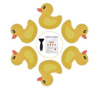 Secopad Lot de 20 autocollants antidérapants originaux pour baignoire et douche avec grattoir de qualité supérieure, chacun environ 11,4 x 8,9 cm