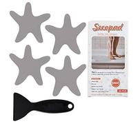Secopad Lot de 24 autocollants antidérapants pour baignoire avec grattoir de qualité supérieure pour baignoire, douche, escaliers, échelles, bateaux (gris)