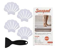 Secopad Lot de 24 Autocollants antidérapants pour Baignoire, Baignoire, Douche - Blanc