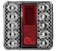 SecoRüt Feu de recul pour remorque extrêmités de câble ouvertes arrière 12 V/DC transparent