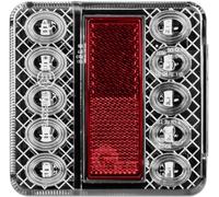 SecoRüt Feu de recul pour remorque extrêmités de câble ouvertes arrière 12 V/DC transparent