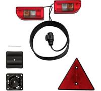 SecoRüt Kit d'éclairage pour remorque 13 pôles clignotant, feu stop, éclairage de plaque minéralogique, réflecteur, feu