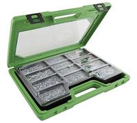 SECOTEC Assortiment de 1700 vis pour panneaux d'aggloméré - SPS - Vis multi-usages à tête fraisée - Torx - Bleu galvanisé