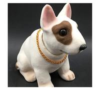 Secouant la tête Chanceux Chien Voiture Style hochant la tête Chien Tableau de Bord Automatique Bull Terrier poupée Bobblehead Chien Voiture Ornement tête à Bascule Jouet Chien