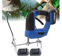 Secoue-Abeilles Électrique sans Fil, Appareil Rechargeable pour Cadres de Ruche avec 4 Vitesses Réglables, Moteur 150W, Options d'alimentation Flexibles pour Apiculture (Bleu/Rouge, 110V ou 220V)