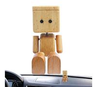 Secouer l'homme en bois - Amusant | Pieds de poupée - Figurine en bois Qui Secoue Les Pieds | Poupée de Mdera avec Pieds Mobiles | Figurine en bois oscillante | Professionnel 2026 | Voiture | Écrivain