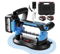 Secoueur de carrelage et ventouses 2 en 1 avec batterie, puissance d'aspiration de 200 kg, 9 vitesses réglables, pour carrelage, verre, 255 x 155 mm, bleu