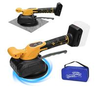 Secoueur de carrelage sans fil compatible avec batterie Dewalt 18 V 20 V, vibromasseur électrique à 5 vitesses (12 000 tr/min), lève-carrelage ventouse avec capacité d'adsorption de 100 kg pour