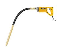 Secoueur électrique pour béton, 850 W, vibrateur manuel pour béton, compresseur de béton, 4600 tr/min, secoueur de bouteille de béton avec tuyau de 1 m, élimination des bulles d'air, pour tunnels