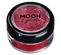 Secoueurs à paillettes fines par Moon Glitter (Paillette Lune) - 100% de paillettes cosmétique pour le visage, le corps, les ongles, les cheveux et les lèvres - 5g - Rouge