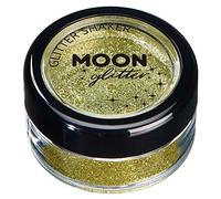 Secoueurs à paillettes fines par Moon Glitter (Paillette Lune) - 100% de paillettes cosmétique pour le visage, le corps, les ongles, les cheveux et les lèvres - 5g - Or