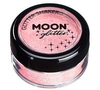 Secoueurs à paillettes pastel par Moon Glitter (Paillette Lune) - 100% de paillettes cosmétique pour le visage, le corps, les ongles, les cheveux et les lèvres - 3g - Corail