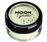Secoueurs à paillettes pastel par Moon Glitter (Paillette Lune) - 100% de paillettes cosmétique pour le visage, le corps, les ongles, les cheveux et les lèvres - 3g - Menthe