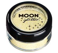 Secoueurs à paillettes pastel par Moon Glitter (Paillette Lune) - 100% de paillettes cosmétique pour le visage, le corps, les ongles, les cheveux et les lèvres - 3g - Citron