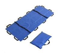 Secours d’urgence simplifié : Brancard Souple et Pliable avec 12 Poignées & Sac | Drap de Portage pour Accidents Domestiques, Randonnée et Animaux (Charge Max 160 kg)