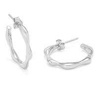 SECRECY. Boucles d'oreilles IRREGULAIRES S Platine en Argent Sterling, Taille Unique, Métal Non précieux, Pas de gemme