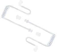 Secret Acoustic Air Tube Replacement Compatible with Safety Earpads for Motorola Kenwood FBI Walkie Talkie (2 Pieces,Clear)