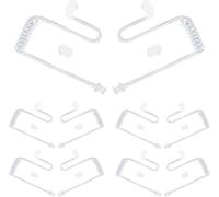 Secret Acoustic Air Tube Replacement Compatible with Safety Earpads for Motorola Kenwood FBI Walkie Talkie (10 Pieces,Clear)