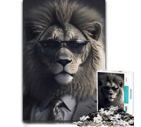 Secret Agent Lion, Puzzle pour Adultes, 1000 PCS