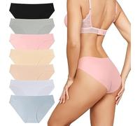 SECRET AROMA Lot de 7 Culottes Invisibles Taille Basse pour Femme, sous-vêtements sans Couture