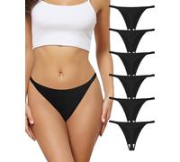 SECRET AROMA Strings sans Couture pour Femmes Strings Sexy sans présentation de Culottes sous-vêtements imprimés Extensibles Lot de 6 S-XL