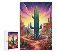 Secret Cactus : Activité sans Écran, 1000 PCS Puzzle À Exposer; pour Partager Un Moment Autour De La Table