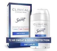 Secret Clinical Strength Antitranspirant et déodorant doux et solide, léger et frais, 3,8 g.