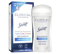 Secret Clinical Strength Déodorant et anti-transpirant pour femme, gel transparent, totalement propre, 6,6 oz