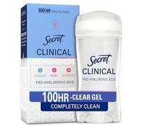 Secret Clinical Strength Déodorant et anti-transpirant pour femme, gel transparent, totalement propre, 6,6 oz