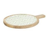 Atmosphera - Assiette de présentation inaya vert olive et bois de mangue