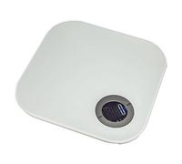 Secret de gourmet Balance Digitale carrée - L 21,5 x l 21,5 cm - Verre - Blanc