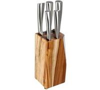 SG Secret de Gourmet Bloc 5 couteaux support acacia Silver Précision