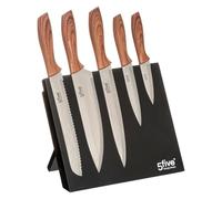 Secret de Gourmet - Bloc aimanté avec 5 couteaux de cuisine