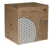 Secret de Gourmet Bohemia Service de table 18 pièces - Assiettes rondes