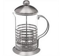 Secret de Gourmet - Cafetière à Piston Rayures 80cl Argent