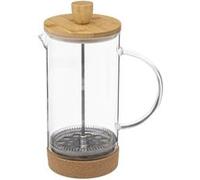 Secret de Gourmet - Cafetière en Verre "Couvercle Bambou" 1L Transparent Transparent G