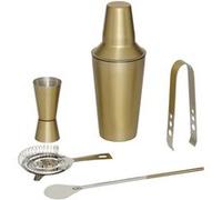 Secret de Gourmet - Coffret à Cocktails 5 pièces "Gold" 19cm Doré Or