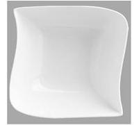Secret de Gourmet - Coupelle Carrée Vague 13cm Blanc Blanc G