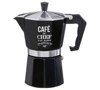 Secret de Gourmet - Cafetière en Métal "Italienne" 18cm Noir Noir G